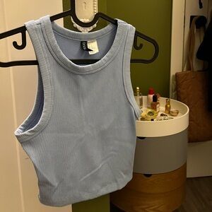 H&M DIVIDED RIBBED TANK TOP